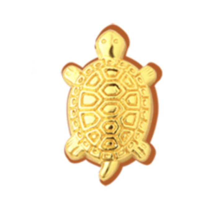 [일본에서 온 다이렉트 메일] 센소지 일본 돈 거북이 작은 황금 거북이 근위대 거북이 황금 돈 거북이 장식 휴대용 지갑 행운의 거북이