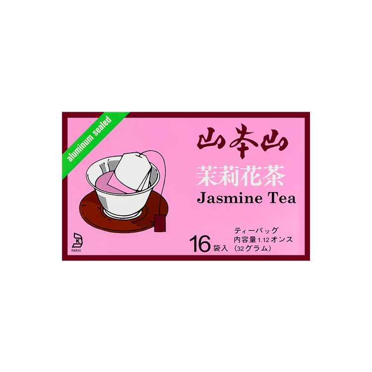 Yamamotoyama Jasmine Scented Green Tea With Jasmine Flowers - 16 Tea Bags