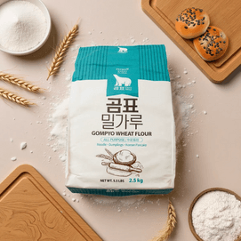 Korean Premium Wheat Flour - All-purpose , 2.5kg【Packaging May Vary】