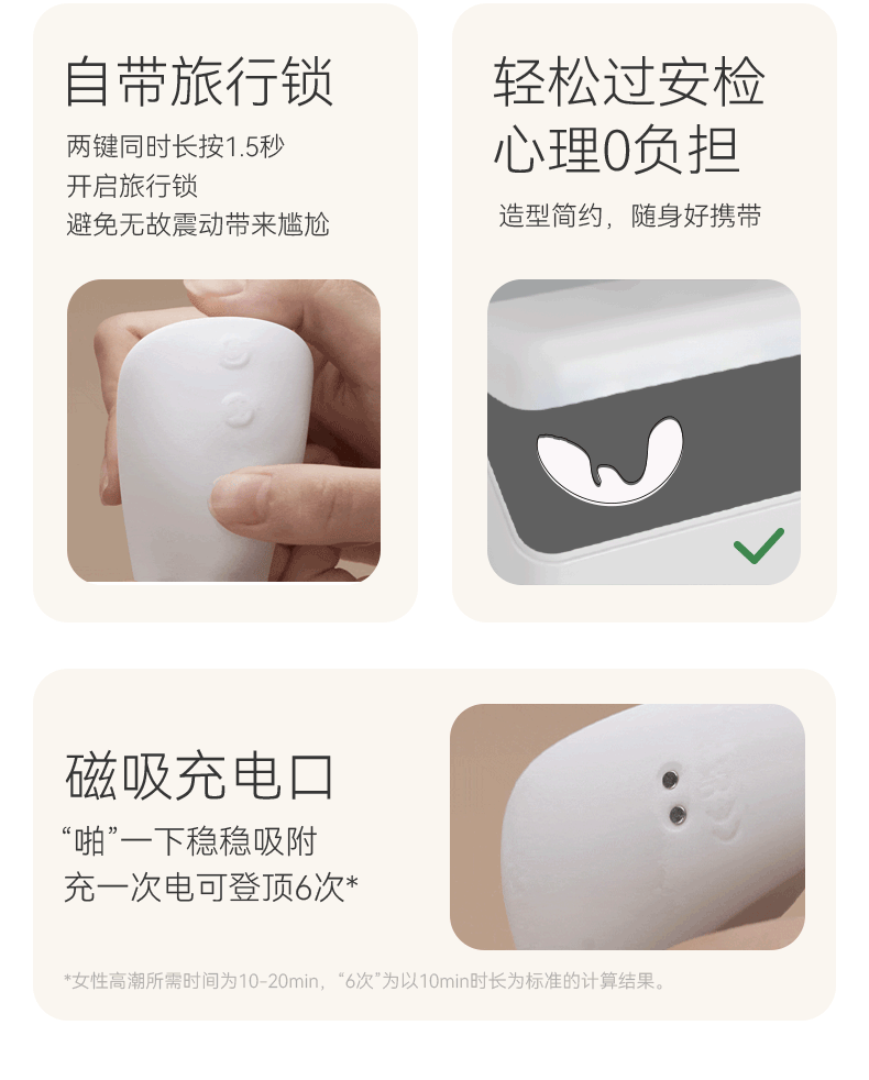 大人糖™ FLOW流 CGU三點震動按摩棒跳蛋玩具女用自慰器具成人用品 1件 玫瑰粉