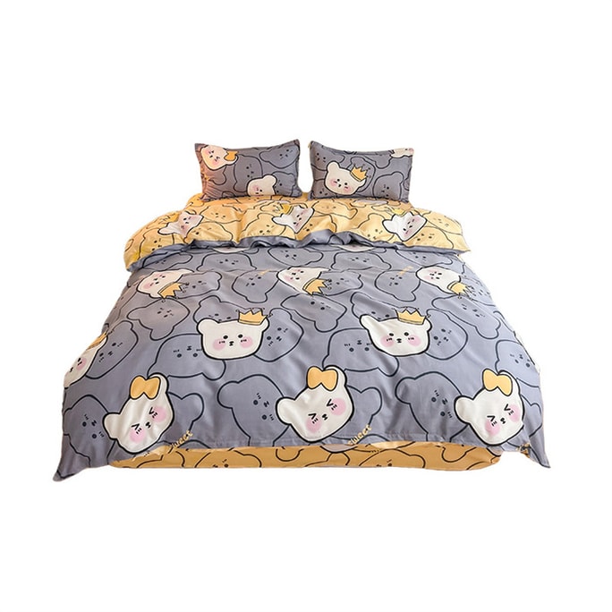 Sheet Four  Piece Comforter Set Fall Bedding Beanstalk Bear 200*230mm