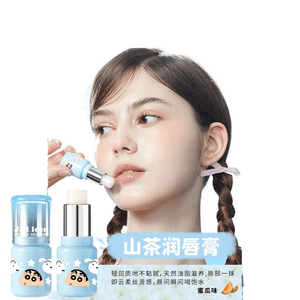 【中国直送】JILLLEEN クレヨンしんちゃんコラボ リップクリーム ツバキ*1個