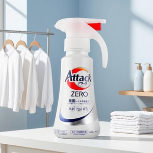 日本KAO花王 Attack 抗菌EX 酵素洗衣液 强力抗菌 按压瓶 400g