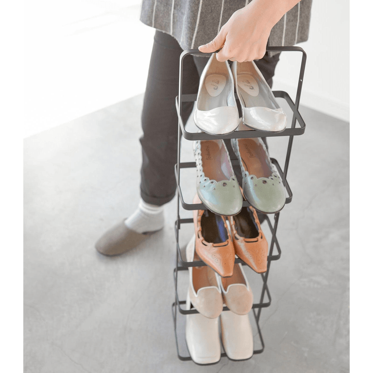 Shoe Rack (31 H) - Steel White 8