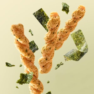 Mini Fried Twists,Seaweed+Sweet Spicy Flavor,7.34 oz*2【2 Combo Packs】