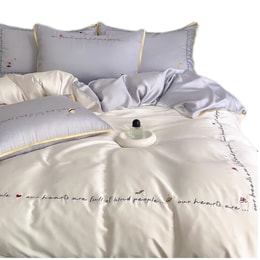 Lullabuy TENCEL™ Little Prince Luxury Embroidered 80s Bedding Set Full/Queen Size