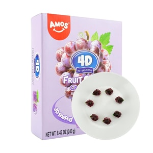 4d Burst Juice Gummy Candy, Grape Flavor, 8.5oz【Gluten Free】