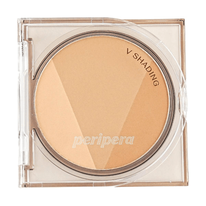 V 쉐이딩 컨투어 파우더 #01 내추럴 브라운 | 자연스러운 윤곽 표현 + 간편한 블렌딩 | 3색 컨투어 팔레트, 0.33oz.