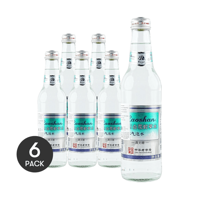 青島嶗山 白花蛇草水 弱鹼性草本氣泡水 330ml *6【6份超值裝】【0糖0卡0脂】【蛇草健康水】【網紅爆款】