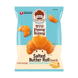 韓國NONGSHIM農心 迷你鹹可頌脆 牛角麵包塊 海鹽奶油味 55g【韓國爆火零食】【GS25便利店人氣同款】