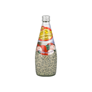 泰国HONEYBEE蜜蜂牌 荔枝罗勒籽果汁饮料 290ml