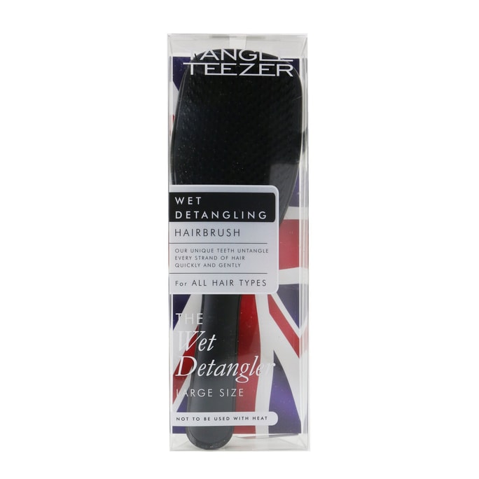 Tangle Teezer The Wet Detangling Hair Brush - # Black Gloss (Large Size)    TLWD-BB-011019