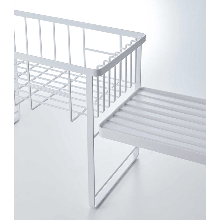 日本 Yamazaki Home 双层碗碟架 - 钢白色 6