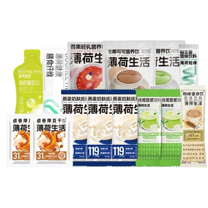 【香港からの直送】ミントヘルス リフレッシングリキッドミール 380g - カロリーコントロールされた軽食