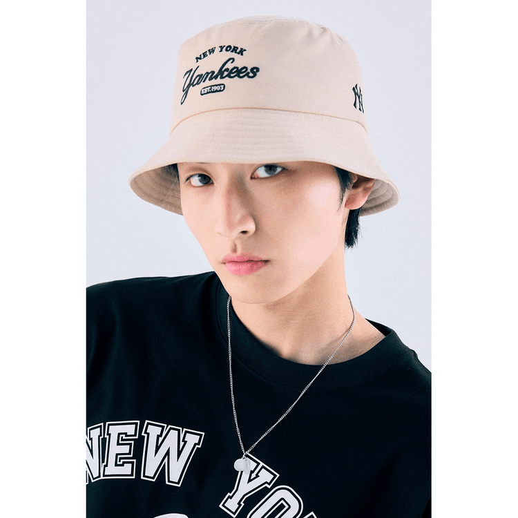 Unisex Varsity Lettering Bucket Hat NY Yankees Sand 57H Yamibuy