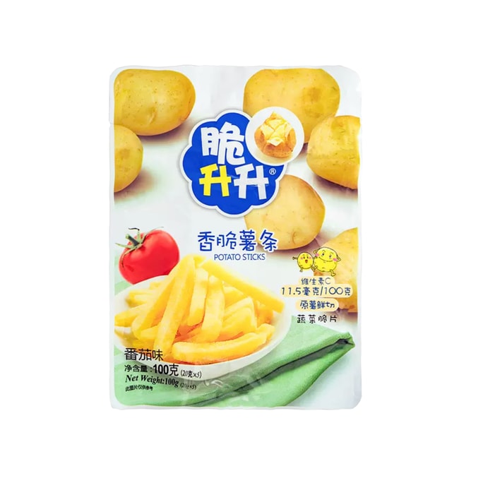Crispy raw cut fries with tomato flavour 100g