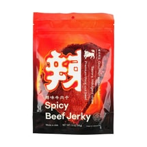 Spicy Beef Jerky,Premium Thick-Cut Beef, 3oz【 Low Calories,Gourmet Protein Fuel】【Savory, Indulgent Chew】