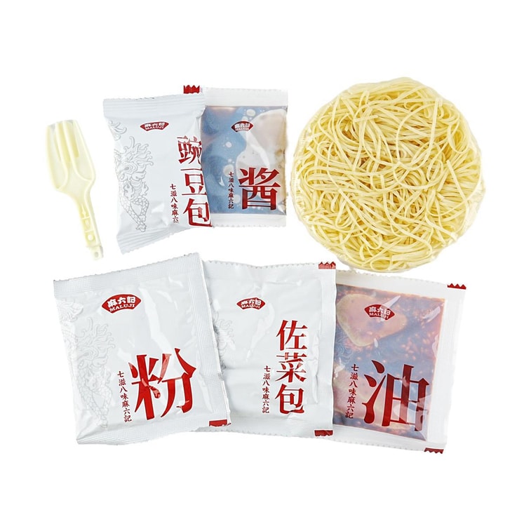麻六记 豌豆泥泥面 速食冲泡拌面方便面 122g【满满都是香浓黏糊豌豆泥!】 12