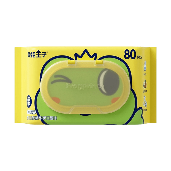 青蛙王子 婴儿山茶精华湿巾 柔肤亲肤湿纸巾 80 片