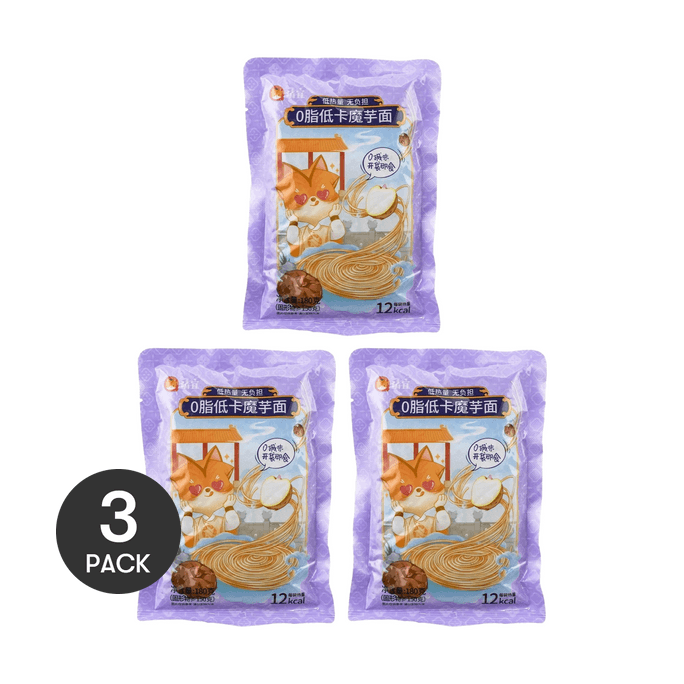 清宜 0脂低卡蒟蒻麵 即食魔芋粉絲 180g 【每袋熱量僅12Kcal】【輕食代餐】