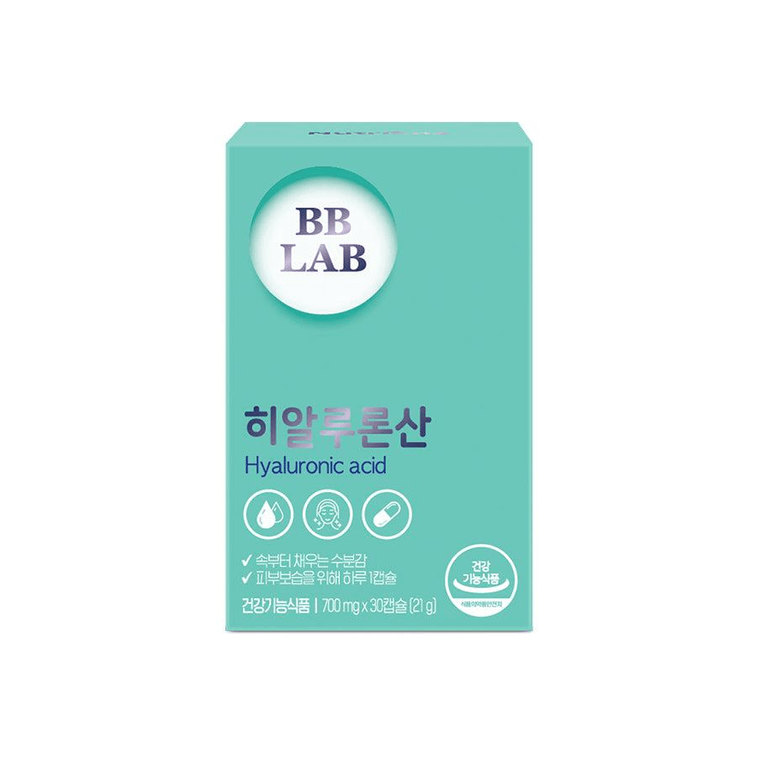 [한국 직배송] 뉴트리온 BB랩 히알루론산 캡슐 (700mg x 30캡슐/박스) - 수분 공급과 보습으로 빛나는 피부를 선사합니다. 섭취 가능한 히알루론산입니다. 4