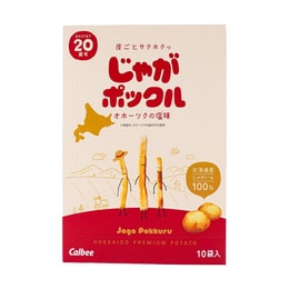 日本CALBEE卡樂比 薯條三兄弟 Jaga Pokkuru 10包入 180g 北海道特產