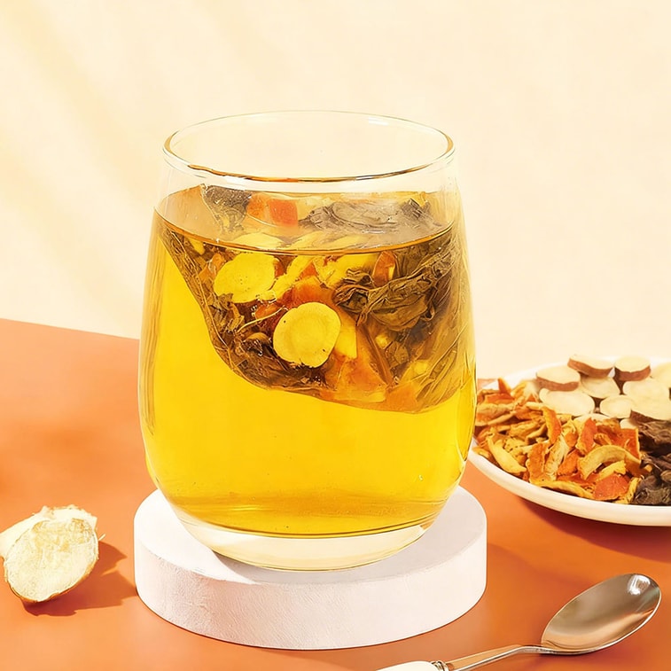 【Expédition directe du Canada】 Thé au périlla, à la réglisse et à la mandarine séchée Sifanda 100g (5g × 20 sachets) Thé à base de plantes rafraîchissant et apaisant, thé de médecine chinoise quotidien pour réguler le qi et hydrater la gorge, thé rafraîchissant essentiel pour l'indigestion et les mucosités, thé à base de plantes Sivan pour soulager la gorge, thé à infuser quotidien toute l'année 6