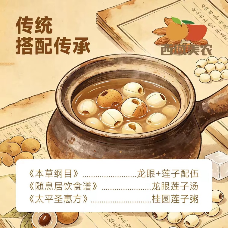 【中国直送】西宇美農 蓮の実入りリュウガン乾燥果実、栄養満点でヘルシーなスナック、テレビを見ながら手軽に食べられます、60g×1袋 3