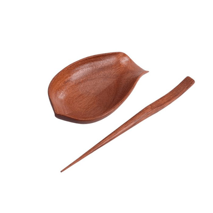 Mr. Nanshan Asked Ye Cha About Tea Leaves, Tea Spoons, Pear Wood, 7.4 * 12 Centimeters
