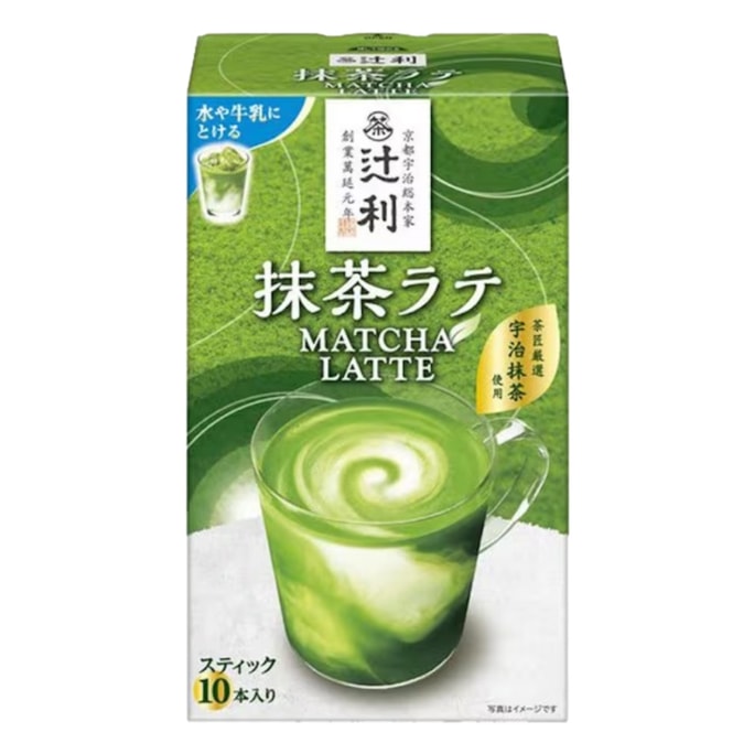 【日本直邮】 日本 辻利茶舖 辻利  茶匠严选 抹茶拿铁 10条装