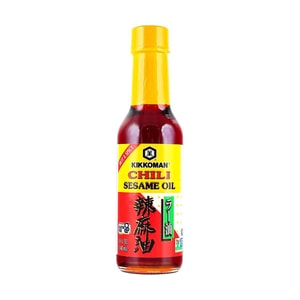日本KIKKOMAN万字 辣麻油 麻辣油辣椒油 150ml【可用于饺子蘸料凉拌菜面条拌料】