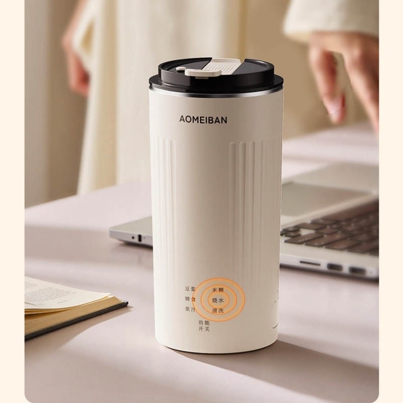 【中国直邮】 VIBILI 威必立  110V豆浆机免泡豆便携破壁机低噪带预约   白色