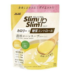 日本 ASAHI 朝日 SLIM UP SLIM 膠原蛋白代餐粉 減肥瘦身粉 低糖質代餐粉 濃厚奶油玉米濃湯 360g