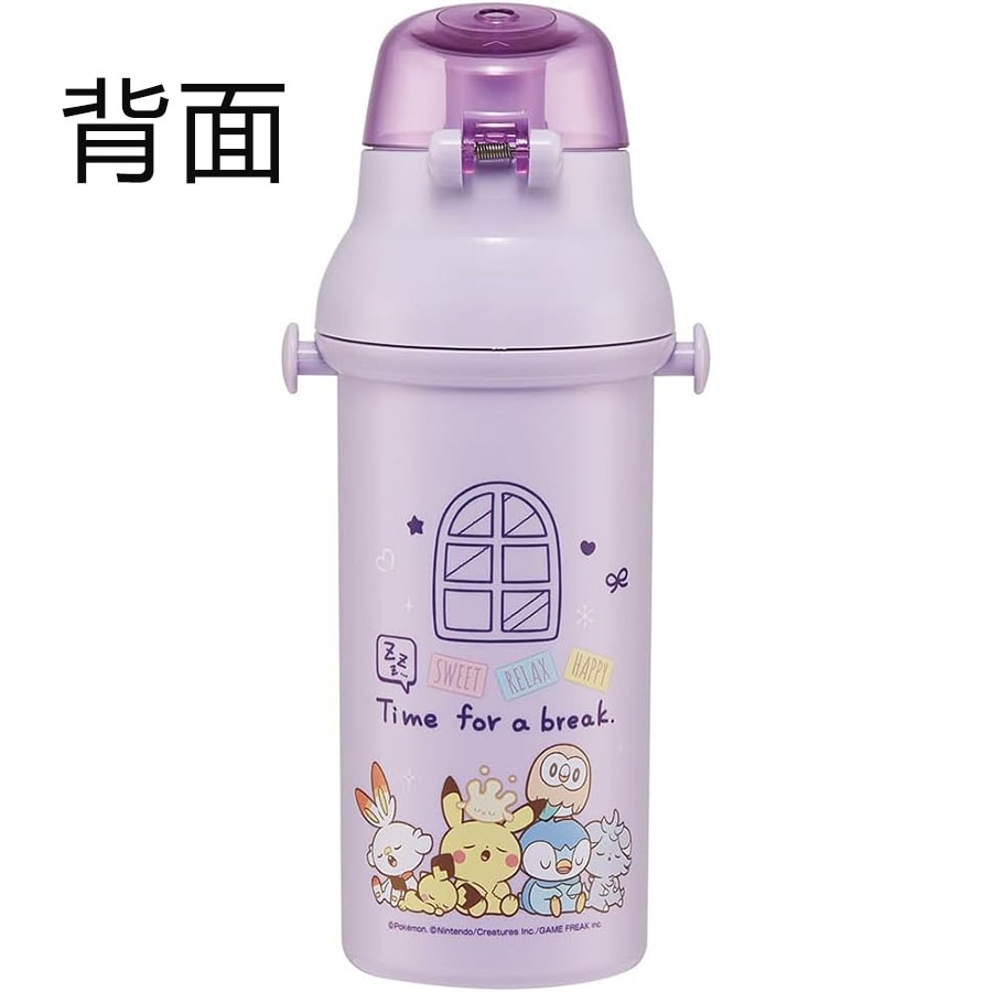 【日本直邮】 日本 SKATER 斯凯达 儿童女孩宝可梦直饮式水壶 轻量便携 抗菌设计 480ml 1 个