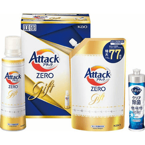 【日本直邮】 日本 KAO 花王 花王 Attack ZERO洗衣液礼盒 K・AB-20A 1份 洗衣液 洗涤 去渍 衣物护理 家用礼盒 高效清洁