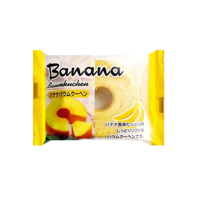 日本TAIYO FOODS 年轮蛋糕 香蕉味 82g