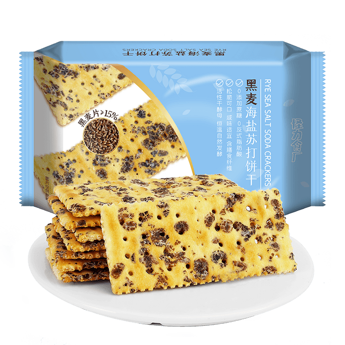 China Premium Original Saltine Soda Crackers Made with Rye  Sea SaltSugar-freeDelicious Quality Snacks 180g