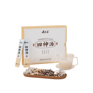 Sì Shen Tang (Four Gods Decoction) - Lotus seeds, cornel berries, Chinese yam, and poria cocos - not an ancient formula of the Four Gentlemen. 180g per box.