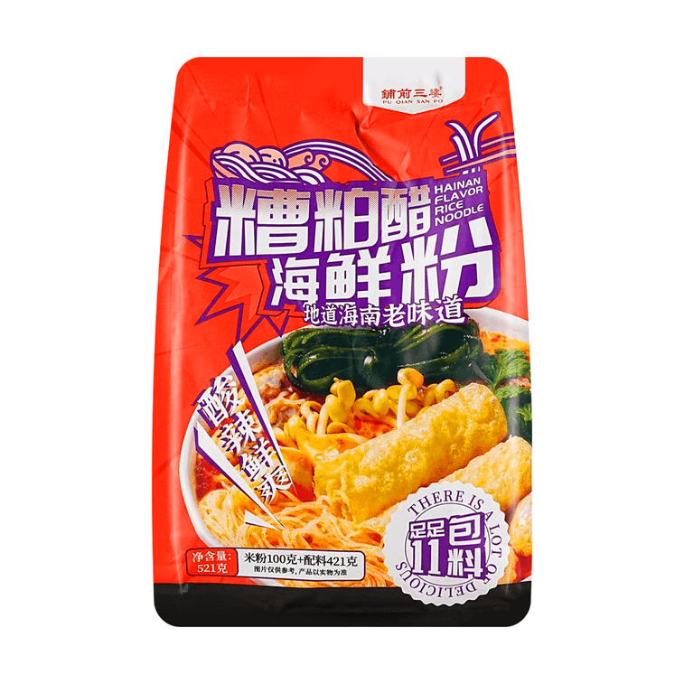 발효식초 해산물 쌀국수, 15.9oz *3【3개입】 10