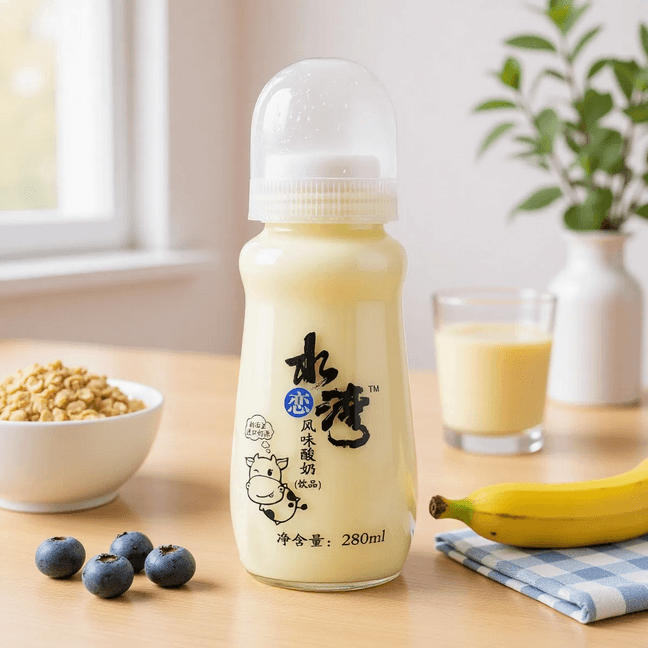 【抖音網紅奶嘴式優格】水戀灣 風味優格飲品 原味 280ml