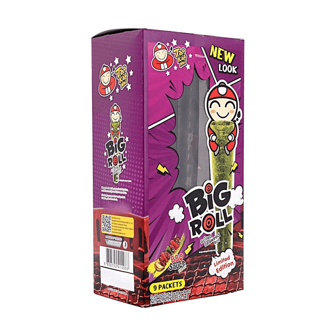 泰国小老板 BIG ROLL经典紫菜卷 烧烤味 9条入【网红零食】