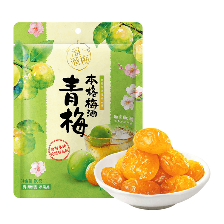 中国直送】劉陵美 本格梅酒（青梅入り）80g - Yami