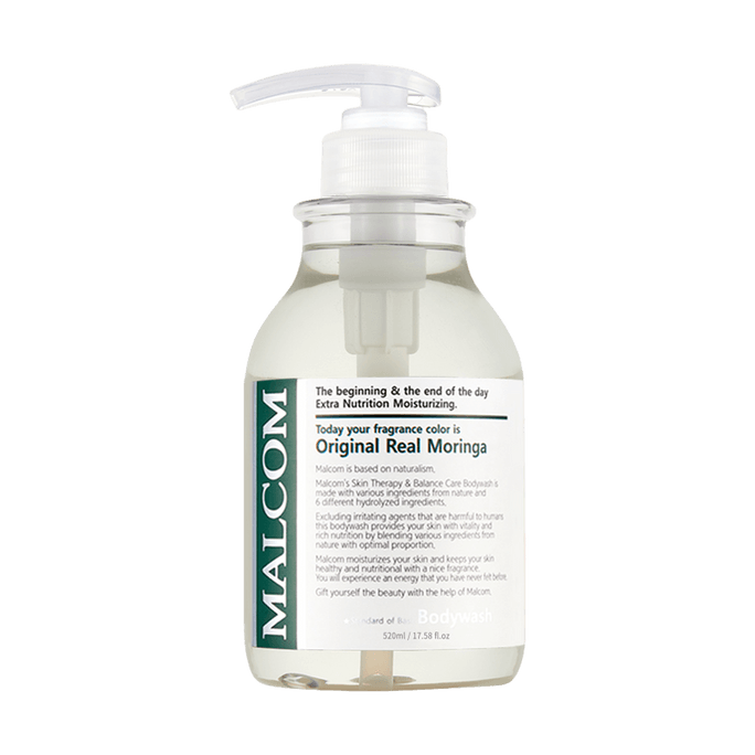 Classic Moringa Body Wash Gentle Cleansing Daily Shower Gel 17.58 fl oz
