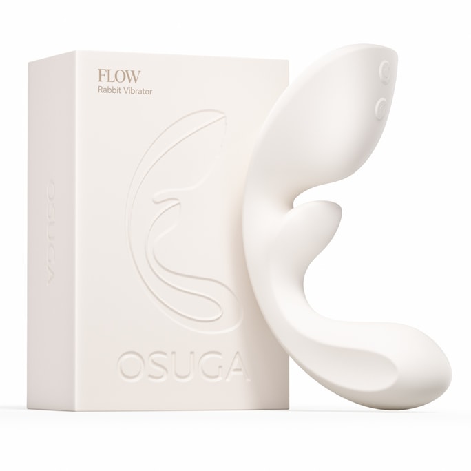 FLOW Clit & G-Spot & Urethra Triple Stimulation Vibrator, Adult Sex Toy for Women (White)