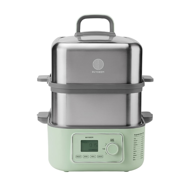 Multifunctional Steaming and Stewing Pot, 473.4 fl oz G67 Double Layer 3