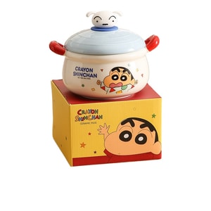 Large Capacity Ceramic Instant Noodle Soup Breakfast Bowl White Co-branded 1pc