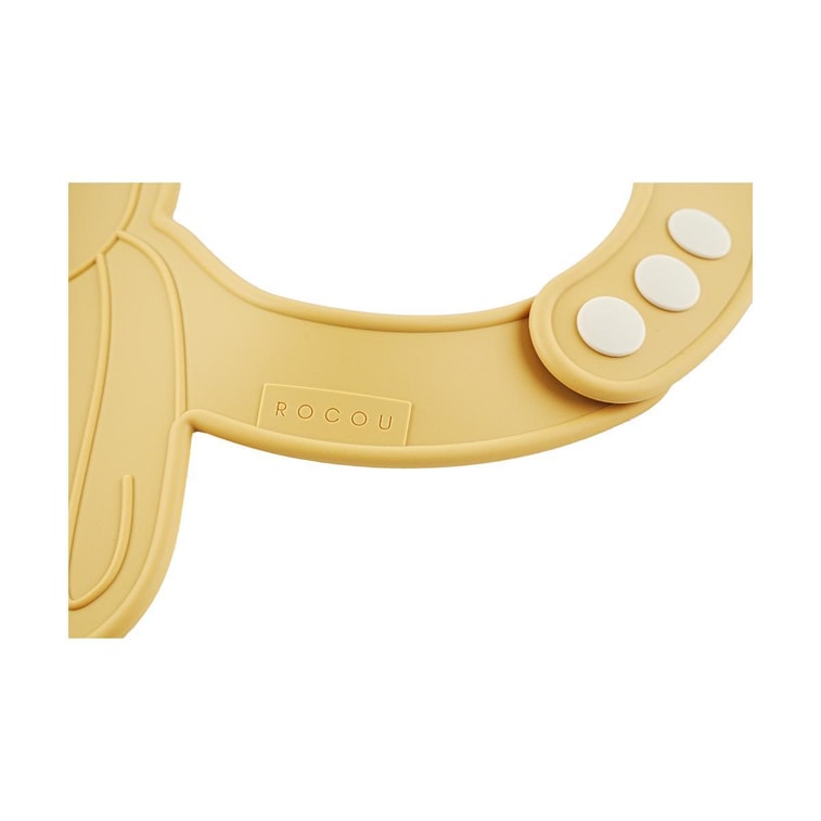 아기 실리콘 턱받이 먹는 턱받이 방수, 허니 옐로우 4