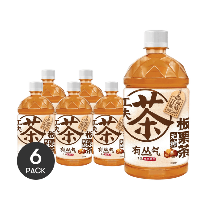 무설탕 밤 우롱차, 500ml *6개입【6팩】【설탕 0g, 지방 0g, 칼로리 0kcal】