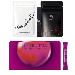 White Shot Inner Lock Ix 180 Tablets And The Tablet Refill 180 Tablets Inner Liftia Collagen and Placenta 90 S