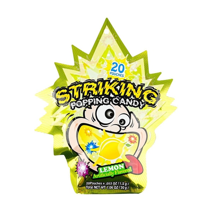 STRIKING Popping Candy Lemon Flavor 1.06 oz